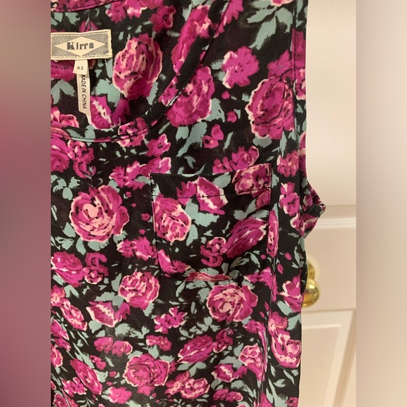 Pacsun (Kirra) Floral Open-back Tank Top - Picture 3 of 3